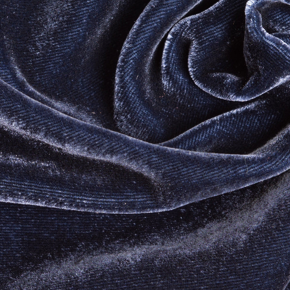 Soft Rayon-Silk Velvet - Caspian Blue - Cicero Collection