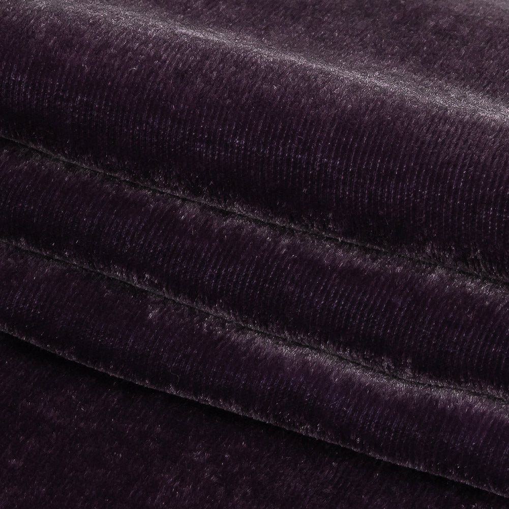Soft Rayon-Silk Velvet - Gunmetal - Cicero Collection