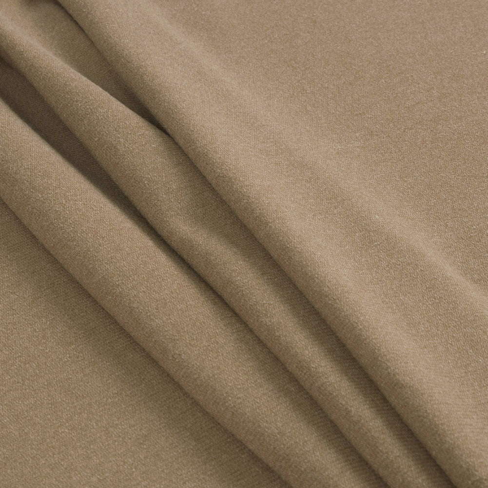 Cotton-Polyester Velour - Almond Buff