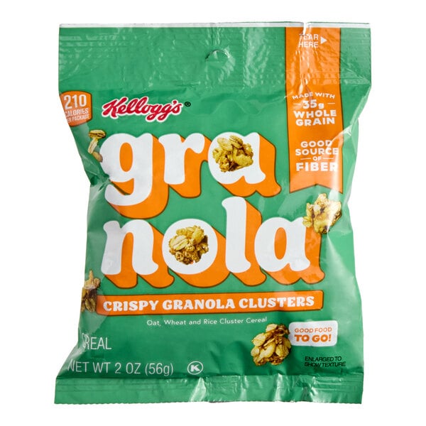 Kellogg's Crispy Granola Clusters 2 oz. - 48/Case