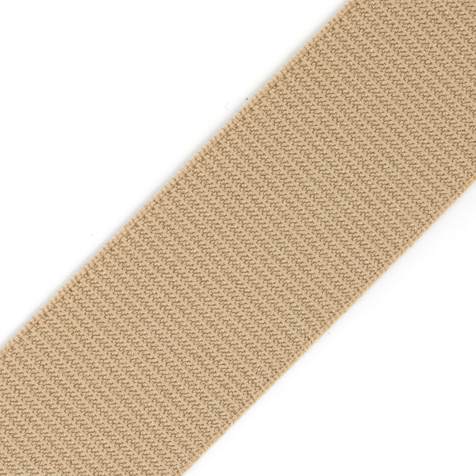 Khaki Stretch Grosgrain Ribbon - 1"
