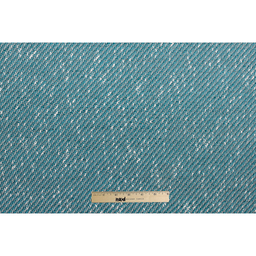 Baltic/White/Navy Blended Cotton Woven
