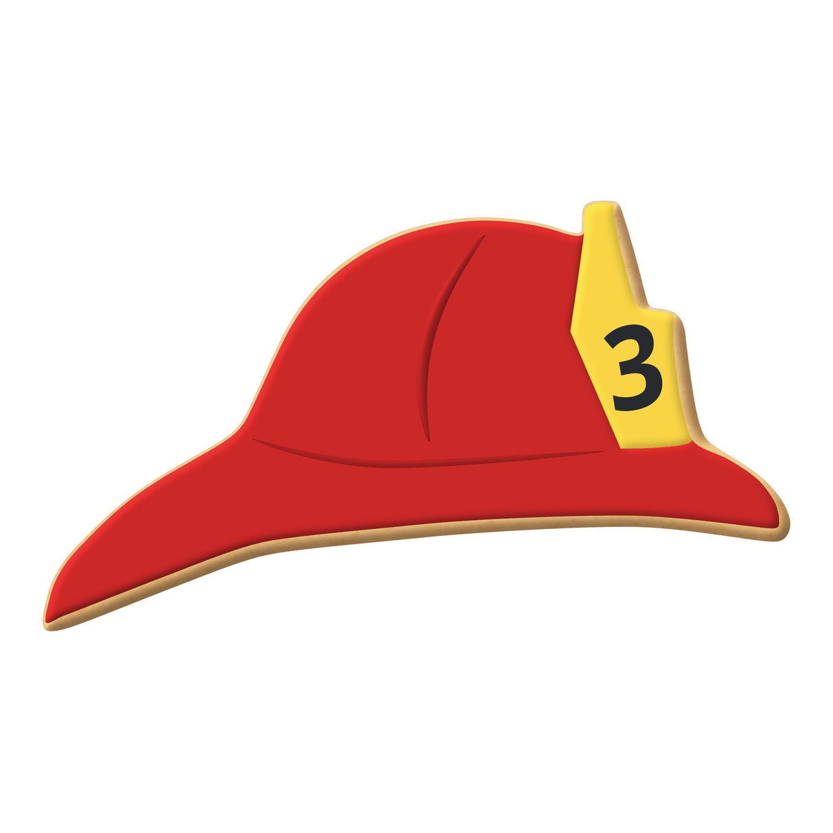 Fireman's Helmet Cookie Cutter 4.5 in B1472