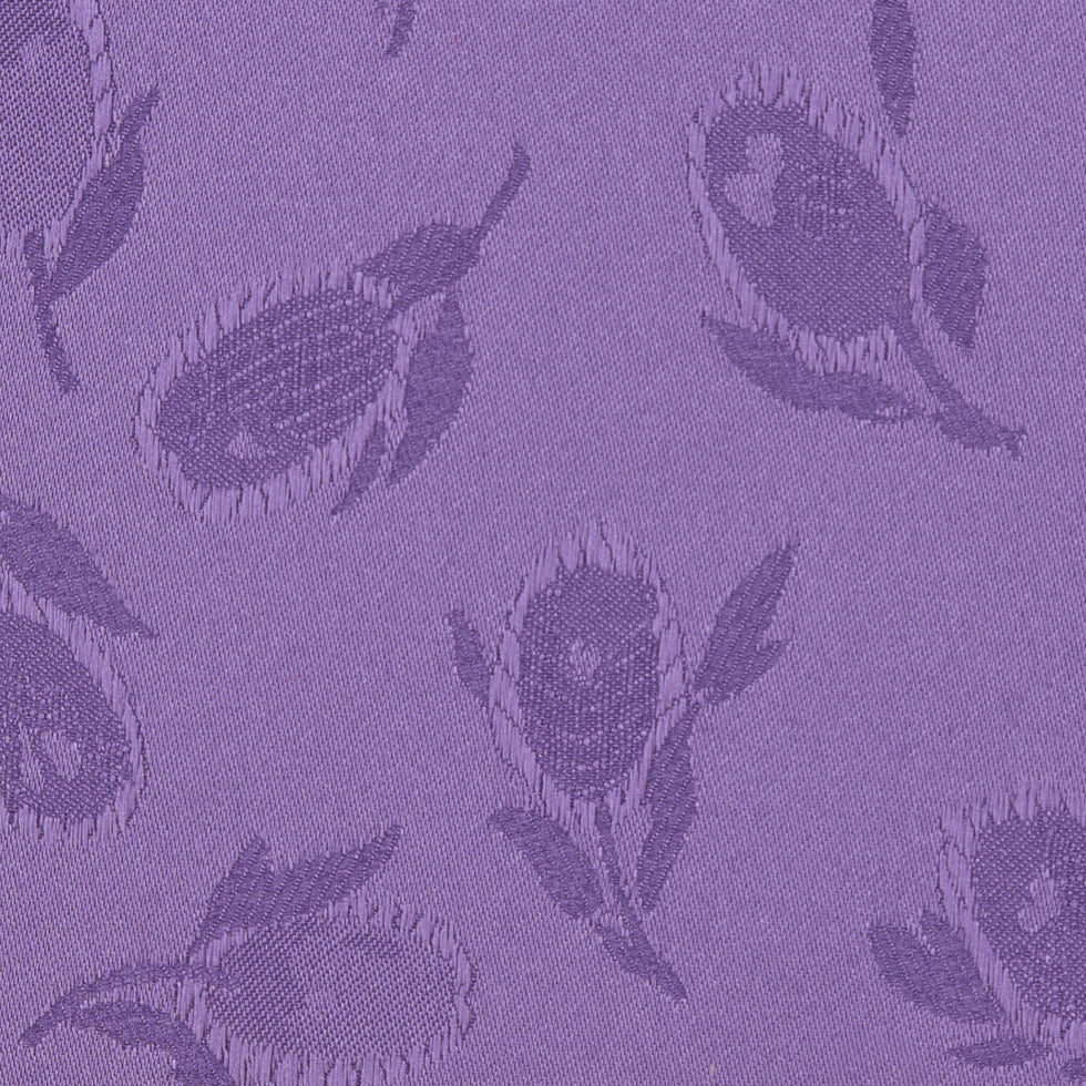 Purple Heart Floral Woven Polyester Lining