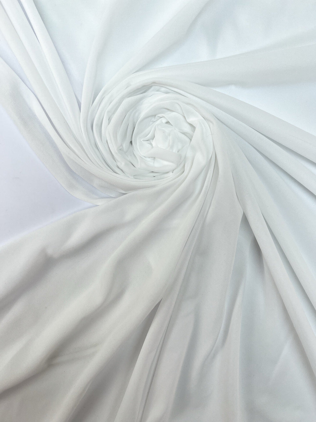 Polyamide Elastane Knitted Lining White