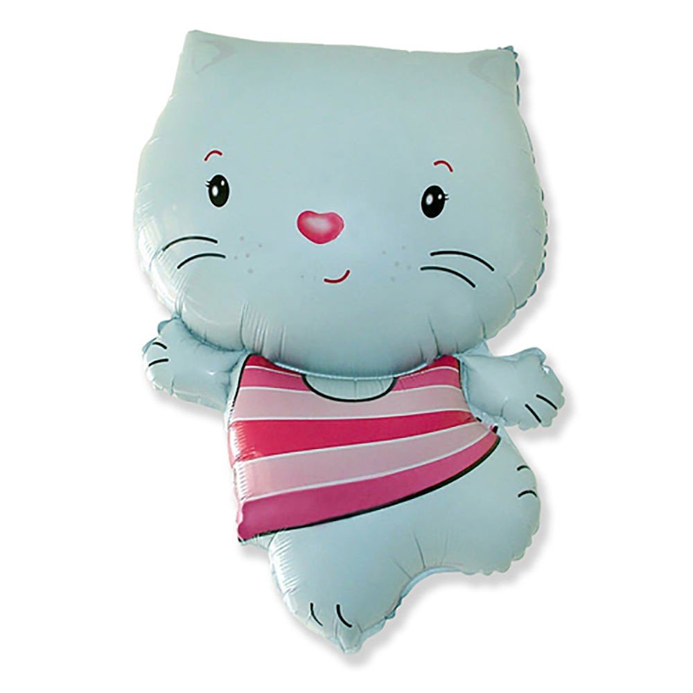 Foil Balloon Little Cat Blue