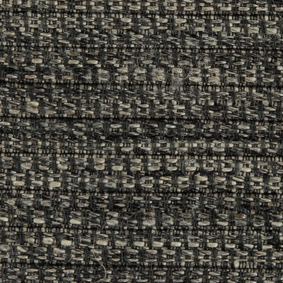 Oscar De La Renta Ivory/Thyme/Black Linen-Silk Woven