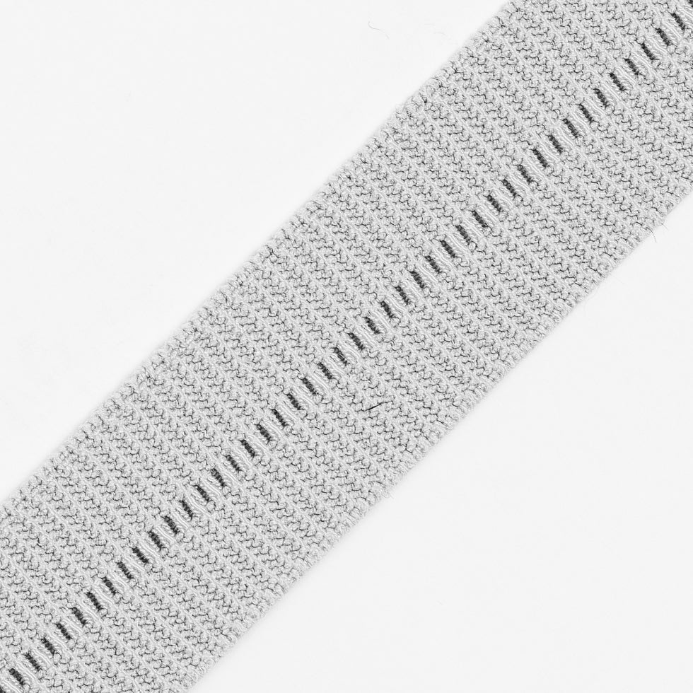 Gray Stretch Fold Over Grosgrain - 0.625"