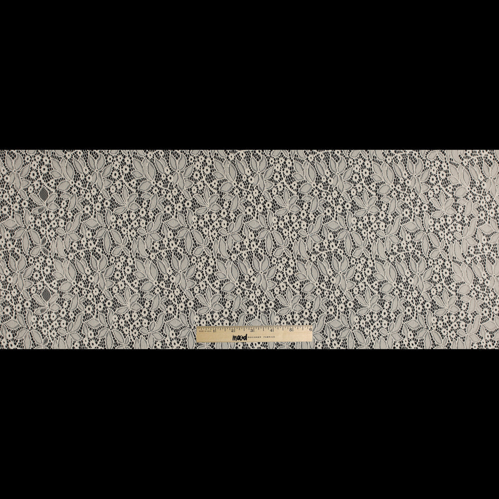 Stretch Lace - Off-White Floral - Katerina Collection