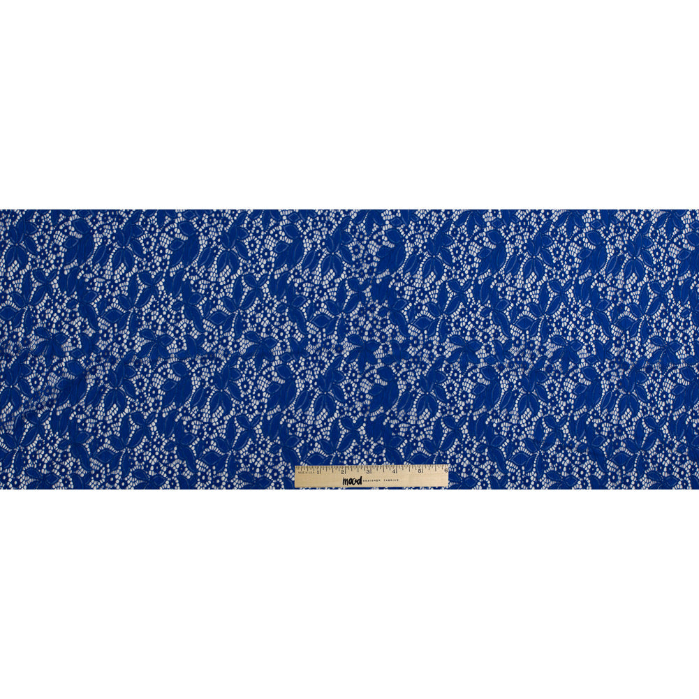 Stretch Lace - Royal Blue Floral - Katerina Collection