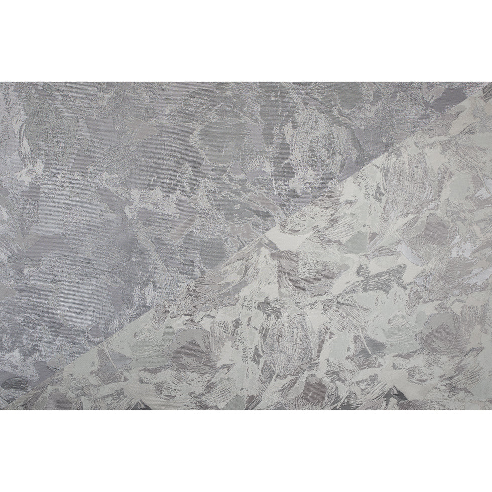 Metallic Silver/Gray Abstract Jacquard/Brocade
