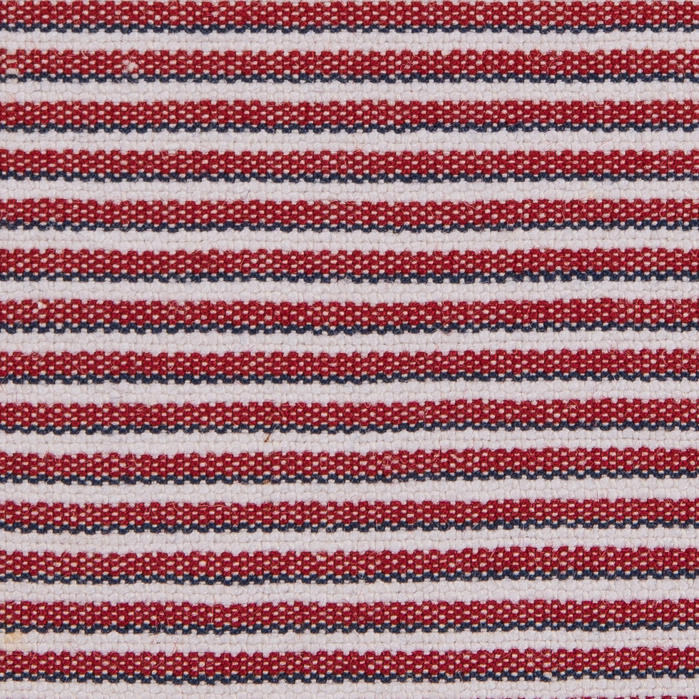 Red/Blue/White Raised Shadow Stripes on Stretch Cotton Woven