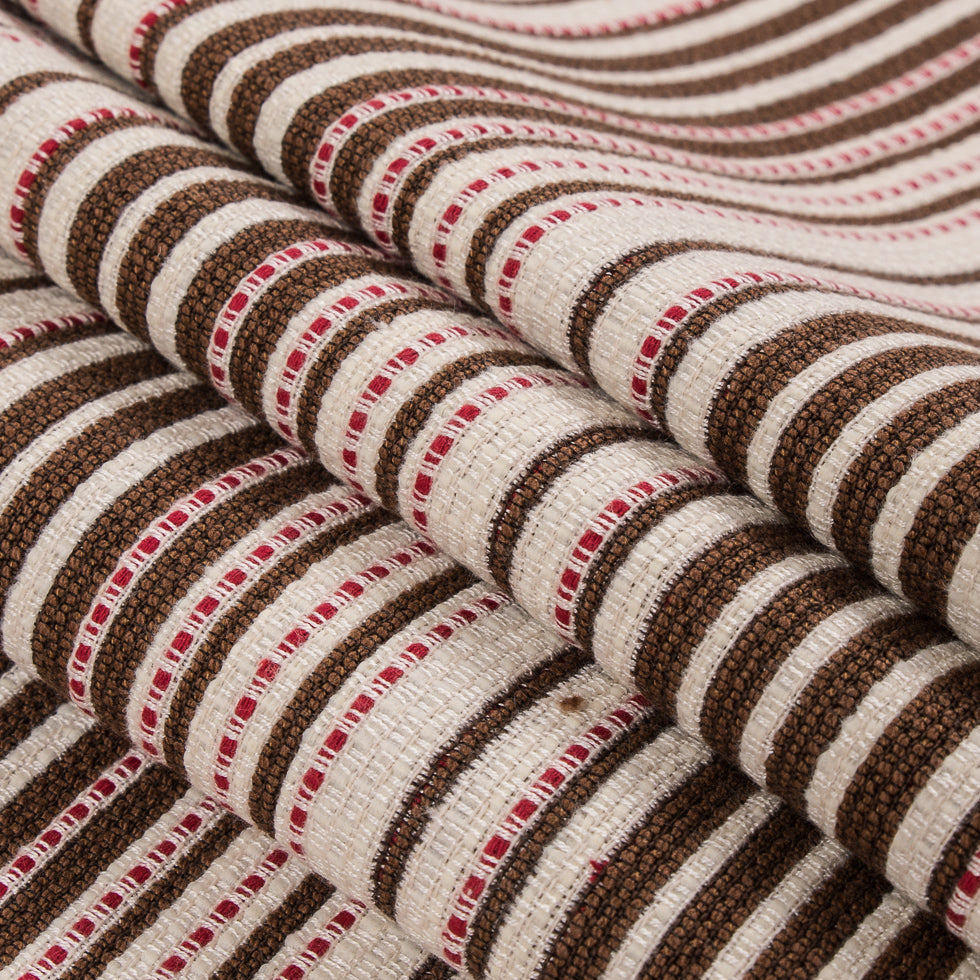 Peppermint Bark Striped Double-Face Cotton Woven