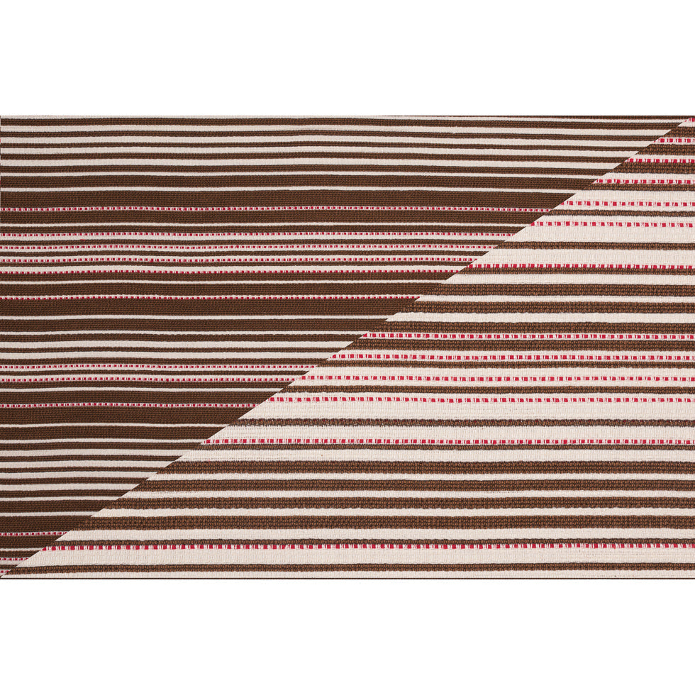 Peppermint Bark Striped Double-Face Cotton Woven