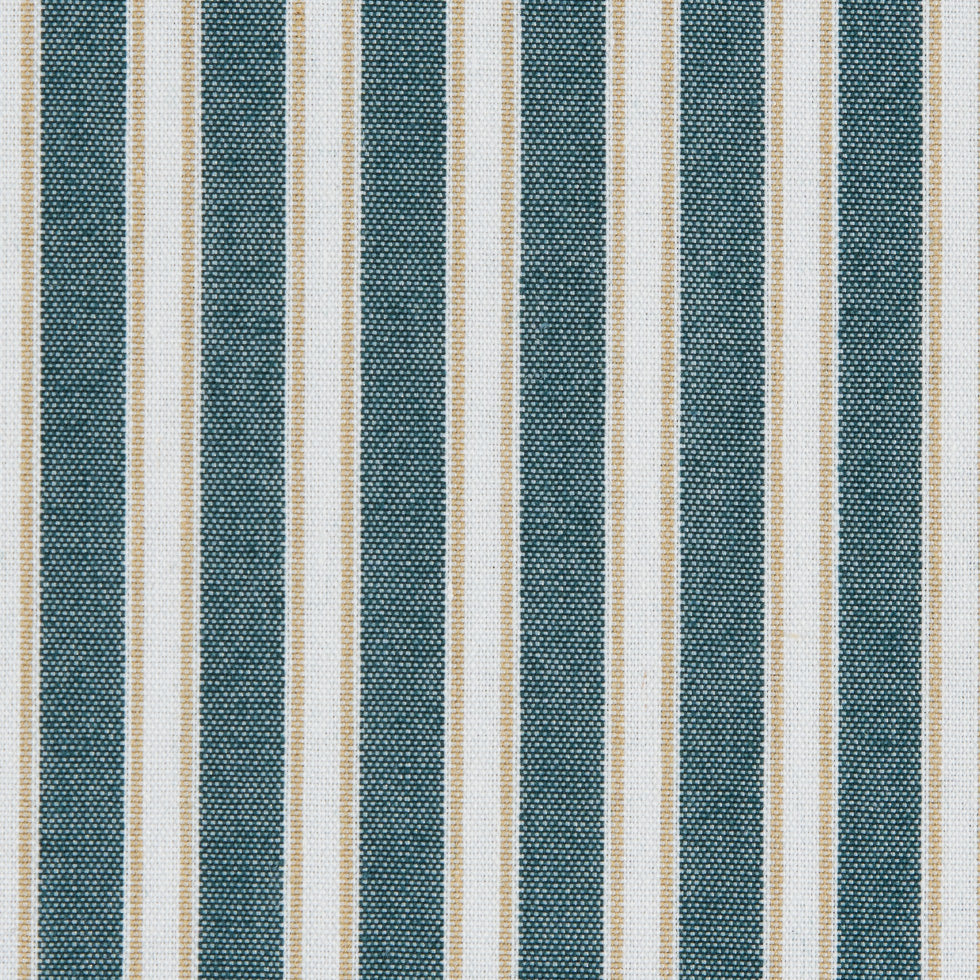 Deep Jungle/Latte/White Shadow Striped Polyester Blended Shirting
