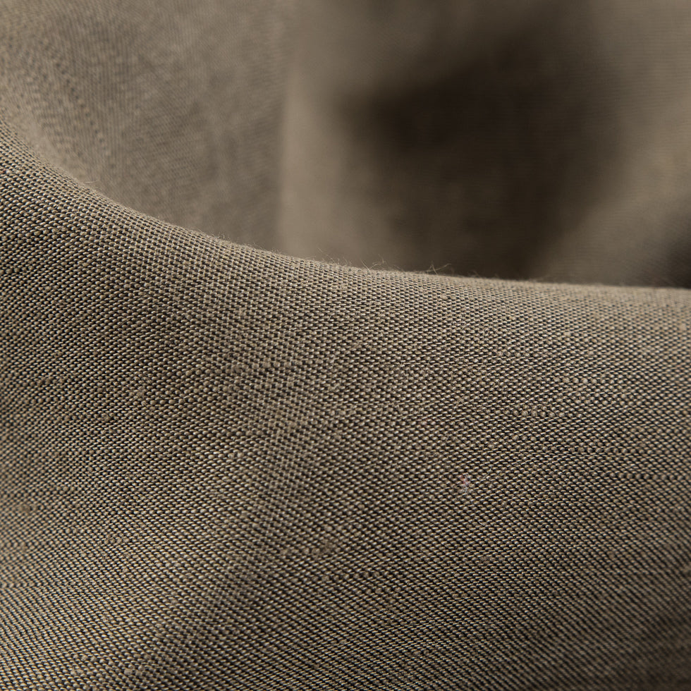 Black Olive/Moonlight Double-Faced Suiting