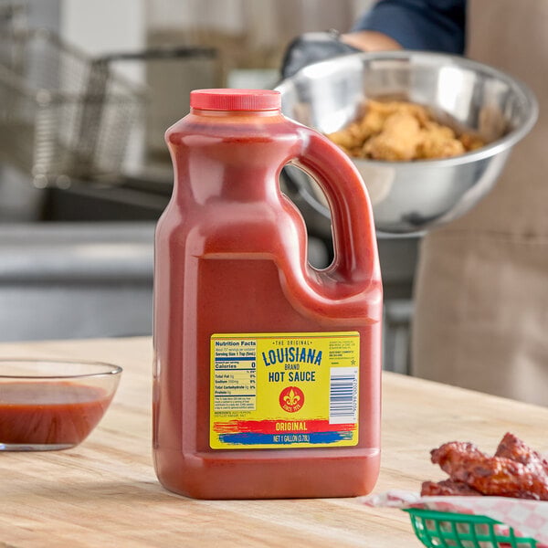 The Original Louisiana Brand 1 Gallon Original Hot Sauce - 4/Case