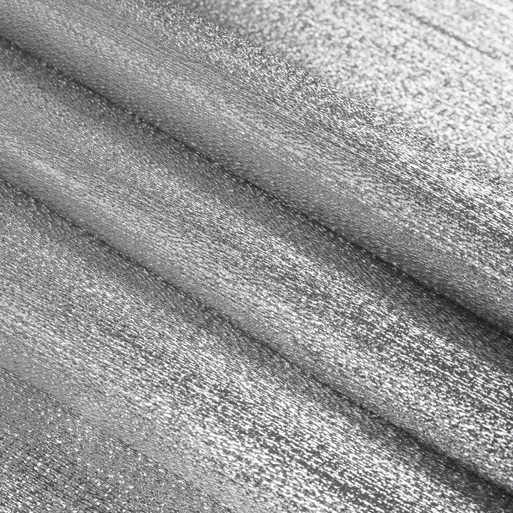 Woven Lame - Metallic Silver