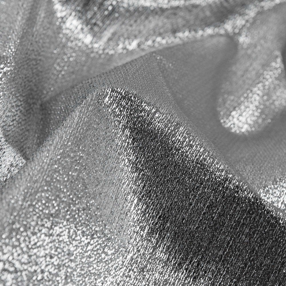 Woven Lame - Metallic Silver