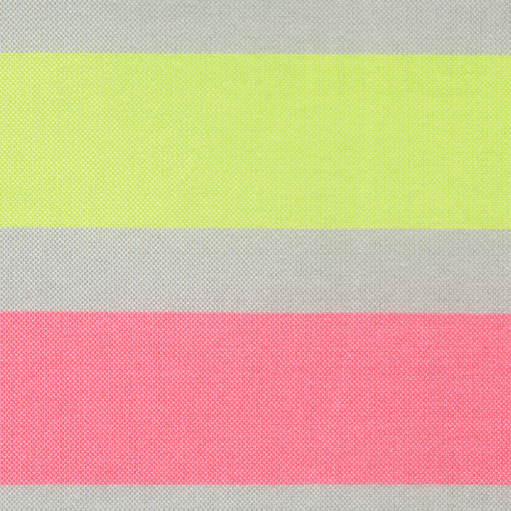 Striped Taffeta - Fluorescent Pink