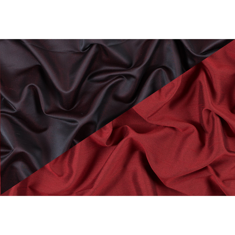 True Red Solid Polyester Shantung