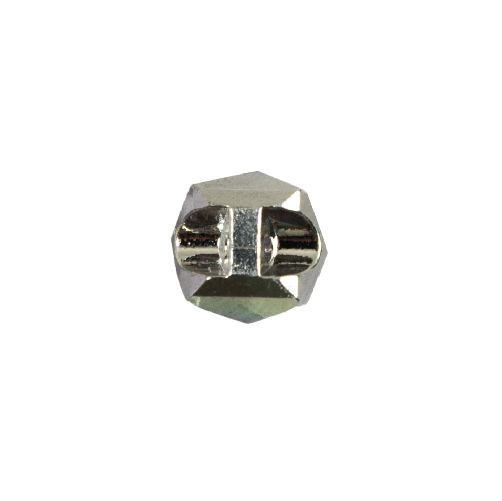 Faceted Cube Glass Button - 18L/11.5mm