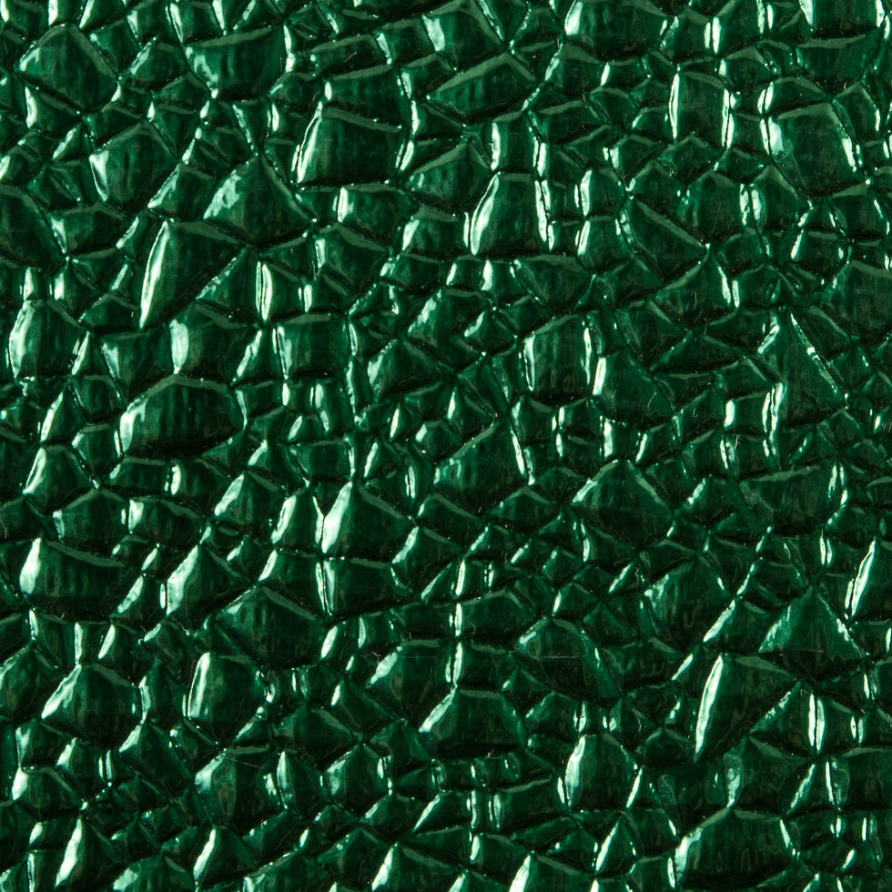 Metallic Green Crackled Vinyl