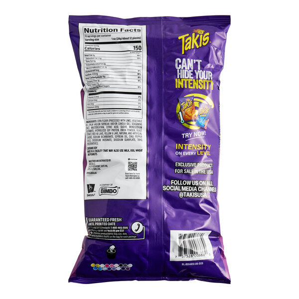 Takis Fuego Rolled Tortilla Chips 9.9 oz. - 14/Case