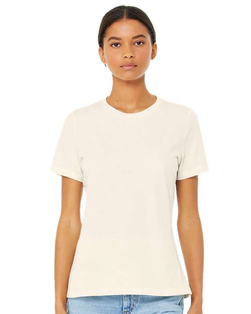 BELLA + CANVAS® Women’s Relaxed Fit Short Sleeve Heather CVC Tee