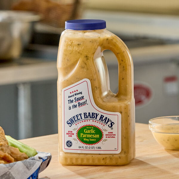 Sweet Baby Ray's Garlic Parmesan Wing Sauce 0.5 Gallon - 4/Case