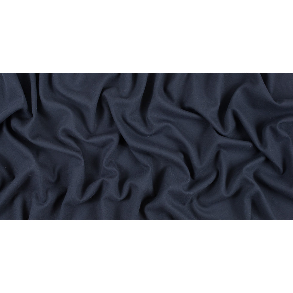 True Navy Stretch Virgin Wool Twill