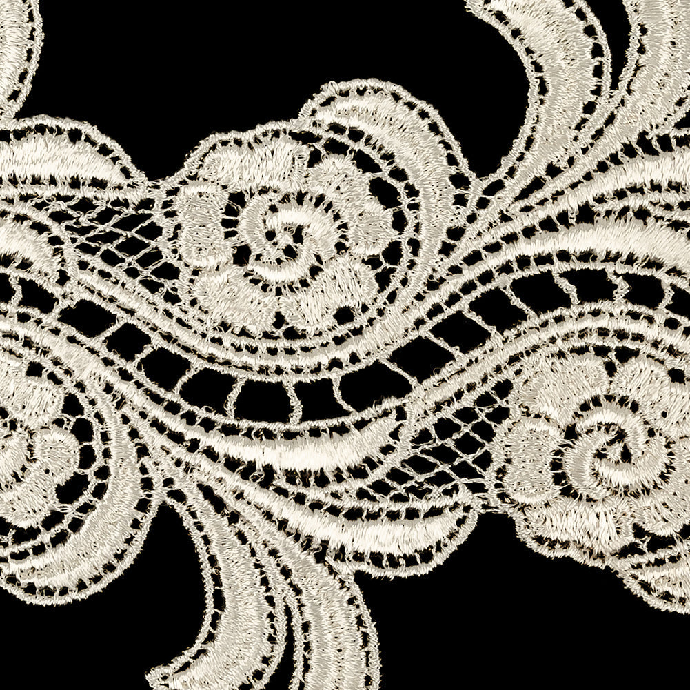 Ivory Floral Venise Lace Trim - 4"