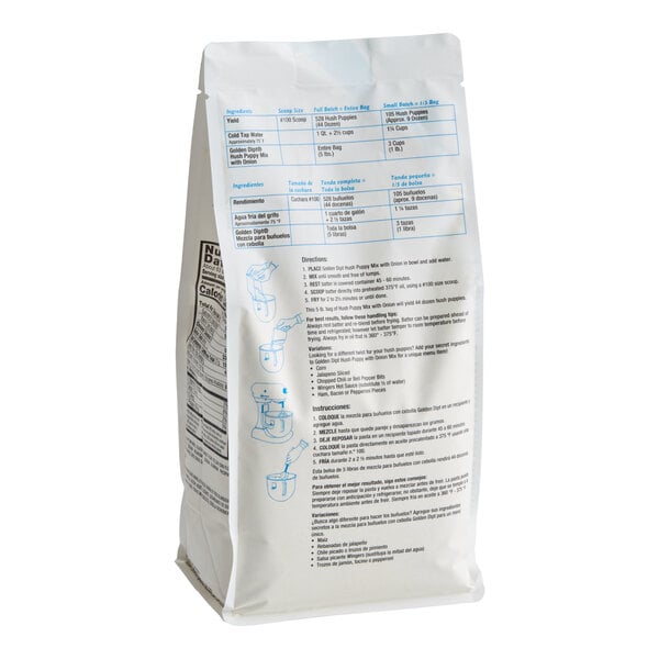 Golden Dipt Hush Puppy Mix with Onion 5 lb. - 6/Case