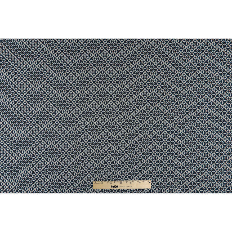 Strong Blue/Silver Geometric Jacquard
