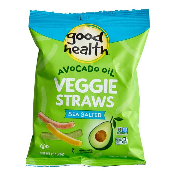Good Health Sea Salted Veggie Straws 1 oz. - 24/Case