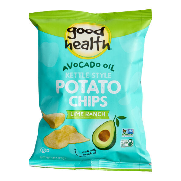 Good Health Avocado Oil Lime Ranch Kettle Chips1 oz. - 30/Case