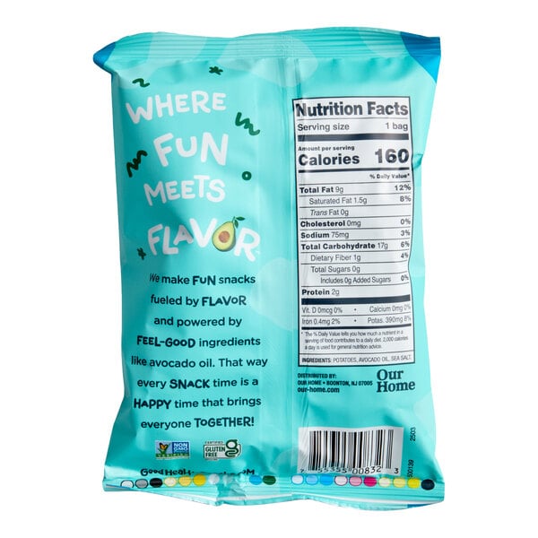 Good Health Avocado Oil Sea Salted Kettle Chips 1 oz. - 30/Case