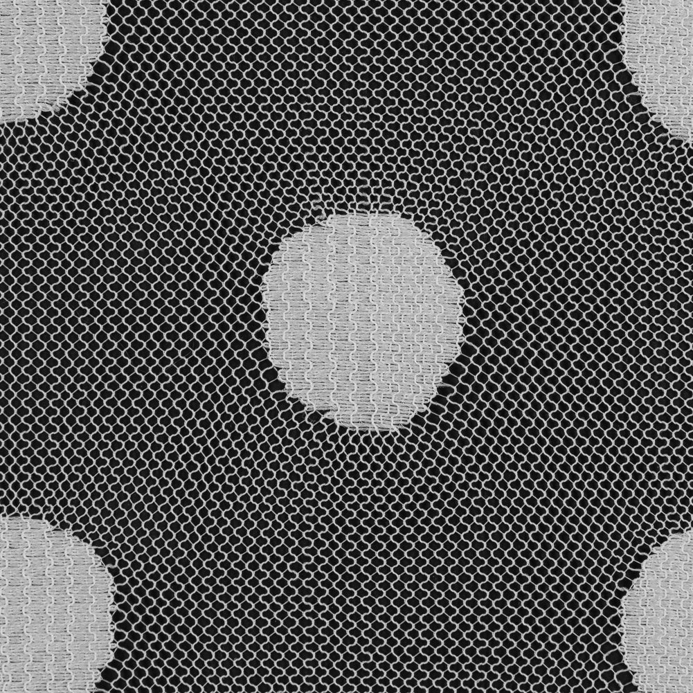 White Polka-Dotted Netting