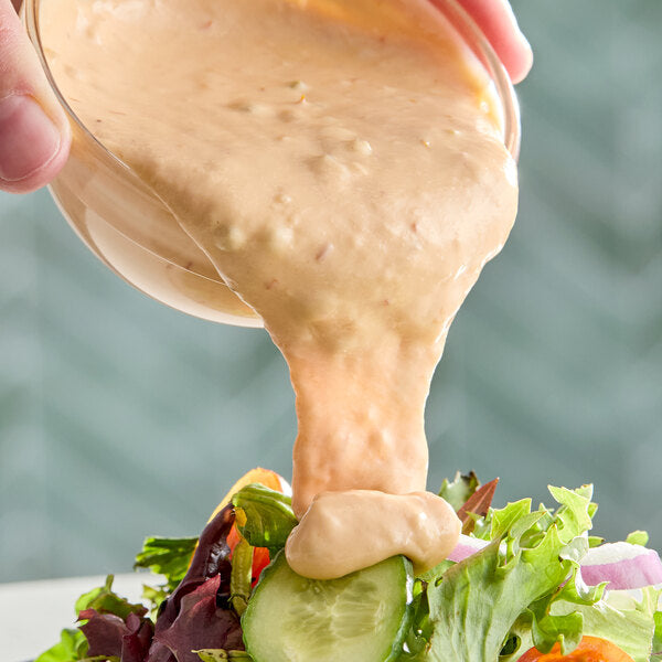 Ken's Foods 1 Gallon Deluxe Thousand Island Dressing - 4/Case