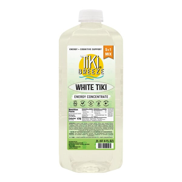 Tiki Breeze White Tiki Energy 5:1 Concentrate 67.6 fl. oz. - 6/Case