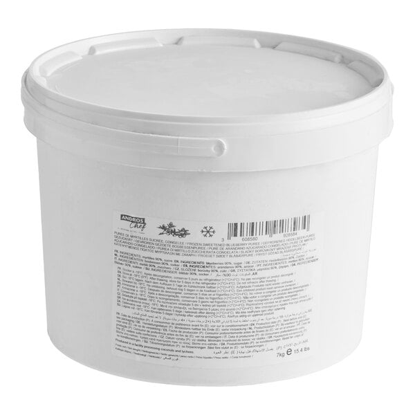 Andros Chef Sweetened Wild Blueberry Puree 15.4 lb.