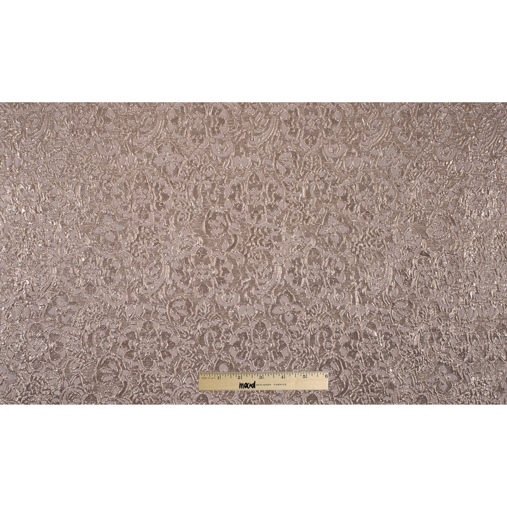 Cream/Gold Metallic Floral Brocade