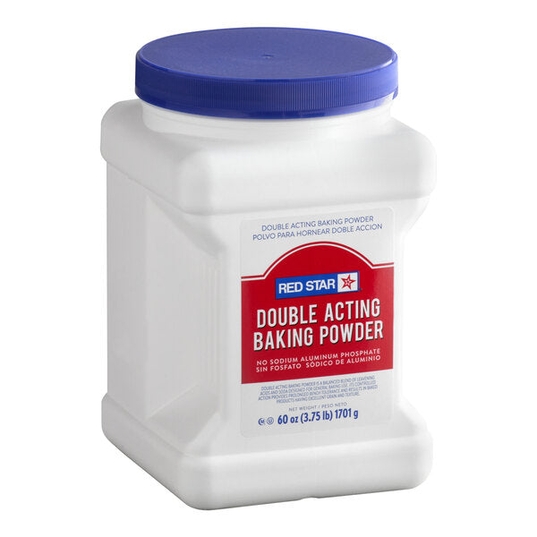 Double Acting Baking Powder 3.75 lb. Canister - 6/Case