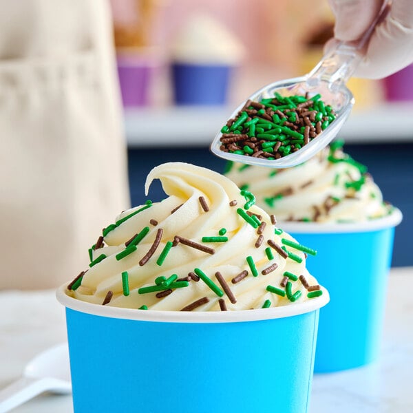 Dutch Treat Chocolate Mint Sprinkles Candy Ice Cream Topping 10 lb.