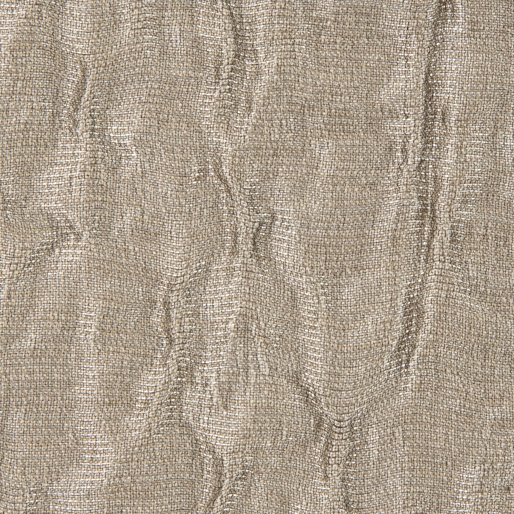 Oxford Tan Luminous Crinkled Brocade