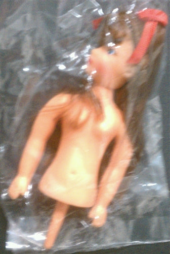 6" Brunette Doll Pick Cake Decoration