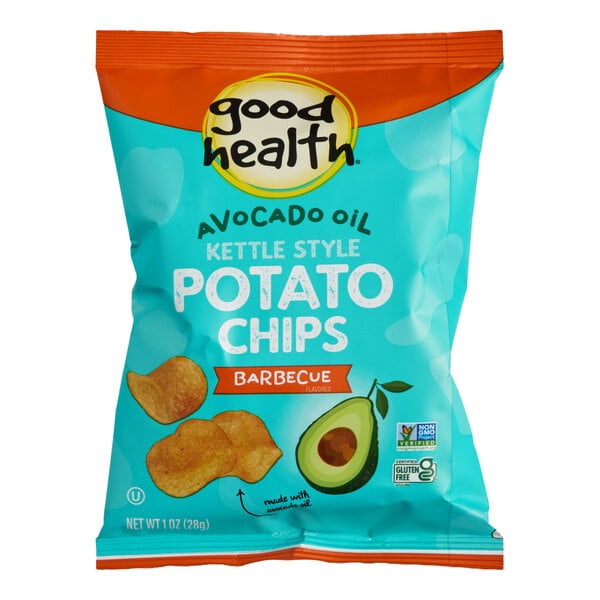 Good Health Avocado Oil Barbecue Kettle Chips 1 oz. - 30/Case