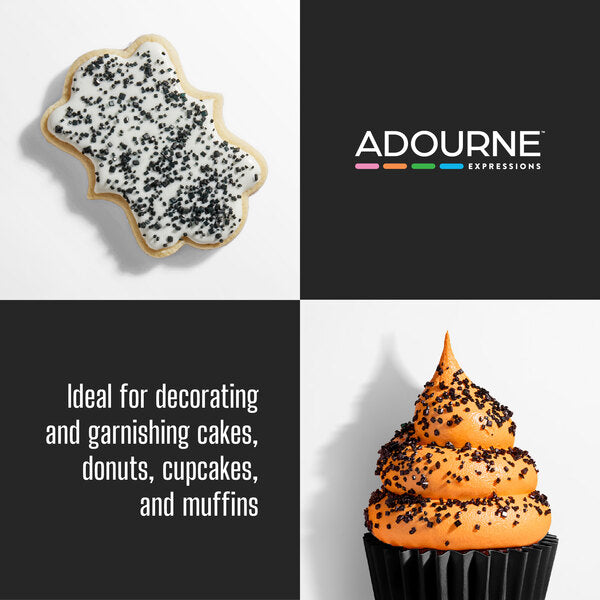 Adourne Expressions Coarse Black Sanding Sugar 10 lb.
