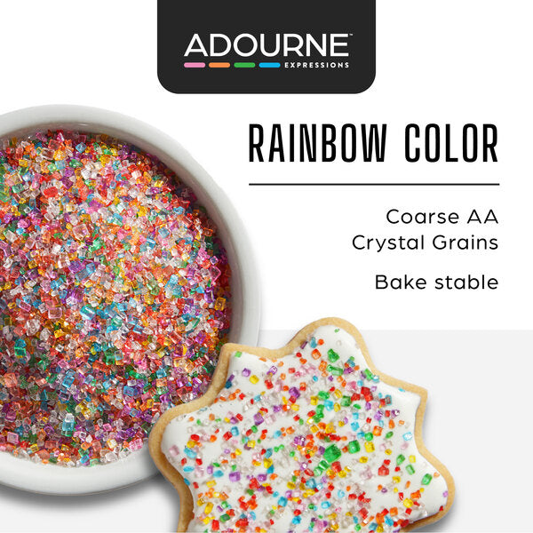 Adourne Expressions Coarse Rainbow Sanding Sugar 10 lb.
