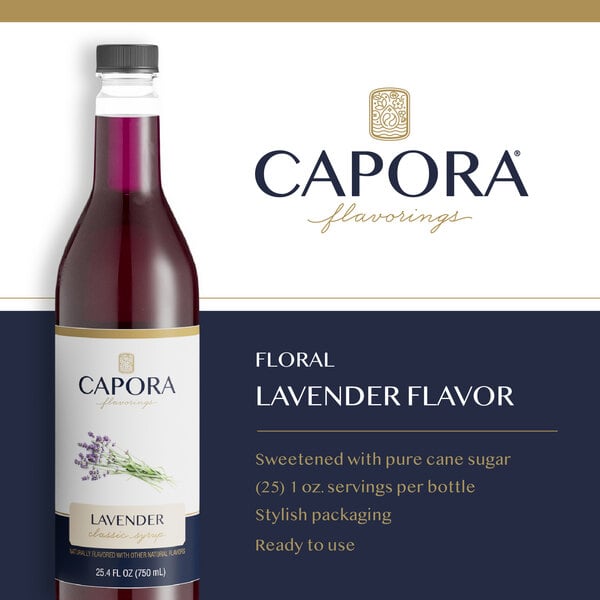 Capora Lavender Flavoring Syrup 750 mL